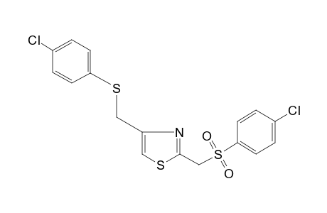 2-{[(p-chlorophenyl)sulfonyl]methyl}-4-{[(p-chlorophenyl)thio]methyl}thizole