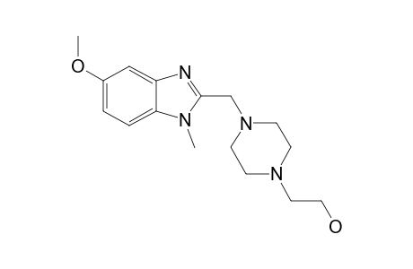 1-Pyrazineethanol, hexahydro-4-[(5-methoxy-1-methyl-1H-1,3-benzimidazol-2-yl)methyl]-