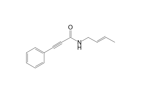 N-[(E)-but-2-enyl]-3-phenyl-2-propynamide