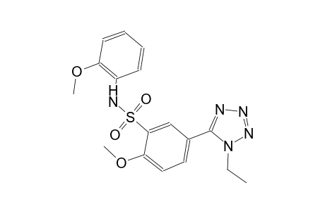 benzenesulfonamide, 5-(1-ethyl-1H-tetrazol-5-yl)-2-methoxy-N-(2-methoxyphenyl)-