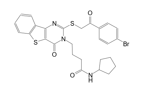 benzo[4,5]thieno[3,2-d]pyrimidine-3-butanamide, 2-[[2-(4-bromophenyl)-2-oxoethyl]thio]-N-cyclopentyl-3,4-dihydro-4-oxo-