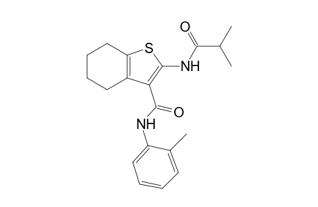 2-(isobutyrylamino)-N-(2-methylphenyl)-4,5,6,7-tetrahydro-1-benzothiophene-3-carboxamide