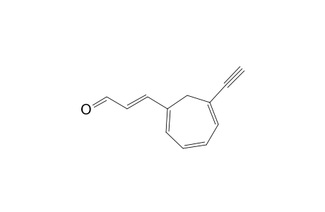 (E)-3-(6-ethynyl-1-cyclohepta-1,3,5-trienyl)-2-propenal