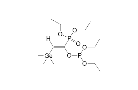 (E)-DIETHYL 1-DIETHOXYPHOSPHINOOXY-2-TRIMETHYLGERMYLVINYLPHOSPHONATE