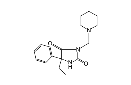 5-ethyl-5-phenyl-3-(piperidinomethyl)hydantoin