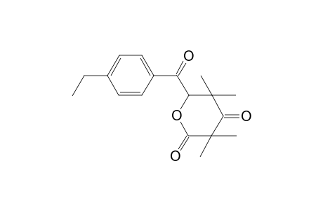 2H-pyran-2,4(3H)-dione, 6-(4-ethylbenzoyl)dihydro-3,3,5,5-tetramethyl-