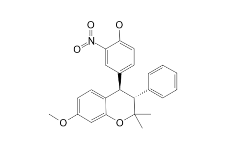 3,4-Trans-2,2-dimethyl-3-phenyl-4-(p-hydroxy-3'-nitrophenyl)-7-methoxychroman