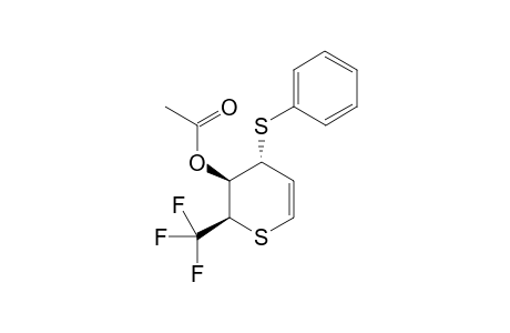 (2RS,3SR,4RS)-3-Acetoxy-4-phenylsulfanyl-2-trifluoromethyl-3,4-dihydro-2H-thiopyran