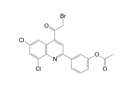 acetic acid, ester with 4-(bromoacetyl)-6,8-dichloro-2-(m-hydroxyphenyl)quinoline