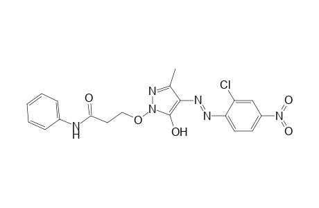 1-(Anilinocarbonylethoxy)-3-methyl-4-(2-chloro-4-nitrophenylazo)-5-hydroxypyrazole