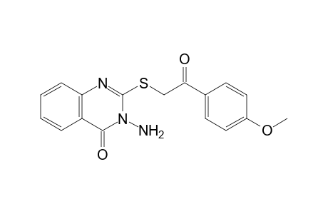 3-Amino-2-[(p-methoxyphenacyl)thio-4(3H)-quinazolinone