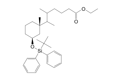 Ethyl 6-((1S,3S)-3-tert-Butyldiphenylsiloxy-1-methylcyclohexyl)-5-methylheptanoate