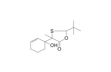 2-tert-Butyl-4-(1-hydroxy-2-cyclohexen-1-yl)-4-methyl-1,3-oxathiolan-5-one