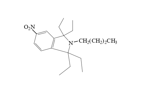 ISOINDOLINE, 2-BUTYL-5-NITRO- 1,1,3,3-TETRAETHYL-,