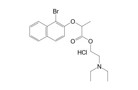 2-[(1-bromo-2-naphthyl)oxy]propionic acid, 2-(diethylamino)ethyl ester, hydrochloride