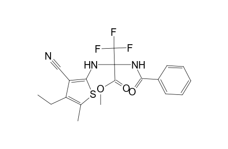 alanine, N-benzoyl-2-[(3-cyano-4-ethyl-5-methyl-2-thienyl)amino]-3,3,3-trifluoro-, methyl ester