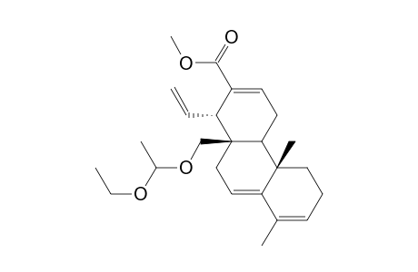 1,4,4a,4b,5,6,10,10a-Octahydro-10a.beta.-[(1-ethoxyethoxy)-methyl]-2-methoxycarbonyl-4b.beta.,8-dimethyl-1.alpha.-vinylphenanthrene