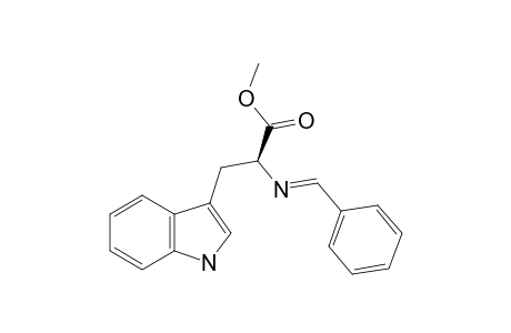 2-(Benzylideneamino)-3-(1H-indol-3-yl)propanoic acid methyl ester