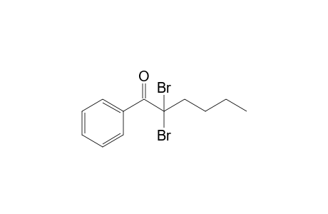 2,2-Dibromo-1-phenylhexan-1-one