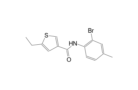 N-(2-bromo-4-methylphenyl)-5-ethyl-3-thiophenecarboxamide