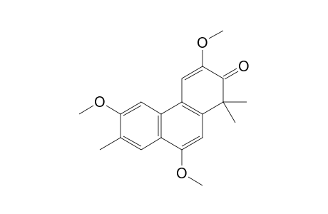 1,1,7-TRIMETHYL-3,6,9-TRIMETHOXY-2-PHENANTHRENONE