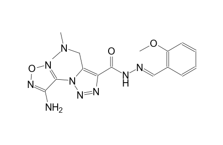 1-(4-amino-1,2,5-oxadiazol-3-yl)-5-[(dimethylamino)methyl]-N'-[(E)-(2-methoxyphenyl)methylidene]-1H-1,2,3-triazole-4-carbohydrazide