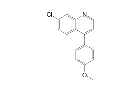7-Chloranyl-4-(4-methoxyphenyl)quinoline
