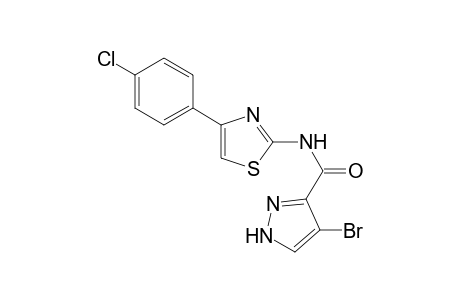 4-Bromanyl-N-[4-(4-chlorophenyl)-1,3-thiazol-2-yl]-1H-pyrazole-5-carboxamide