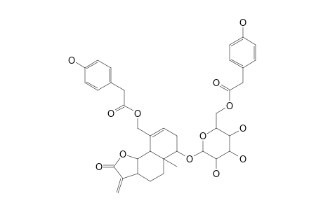 1-BETA-O-BETA-D-GLUCOPYRANOSYL-(6'-O-PARA-HYDROXYPHENYLACETYL)-15-O-(PARA-HYDROXYPHENYLACETYL)-5-ALPHA,6-BETA-H-EUDESMA-3,11-(13)-DIEN