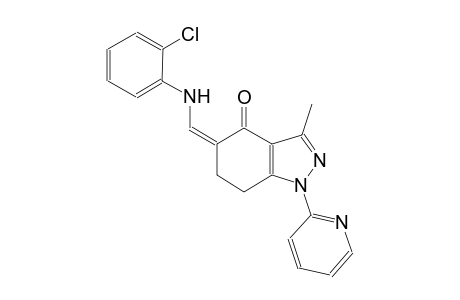 4H-indazol-4-one, 5-[[(2-chlorophenyl)amino]methylene]-1,5,6,7-tetrahydro-3-methyl-1-(2-pyridinyl)-, (5Z)-