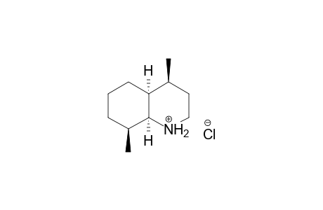 (4S,4aS,8S,8aS)-4,8-Dimethyldecahydroquinolinium chloride