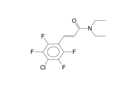 (E)-BETA-(4-CHLOROTETRAFLUOROPHENYL)ACRILIC ACID, N,N-DIETHYLAMIDE