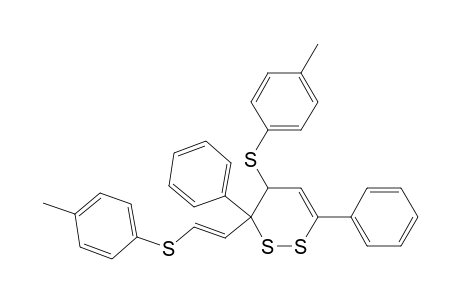 1,2-Dithiin, 3,4-dihydro-4-[(4-methylphenyl)thio]-3-[2-[(4-methylphenyl)thio]ethenyl]-3,6-diphenyl-