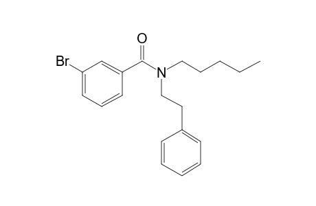 3-Bromobenzamide, N-(2-phenylethyl)-N-pentyl-