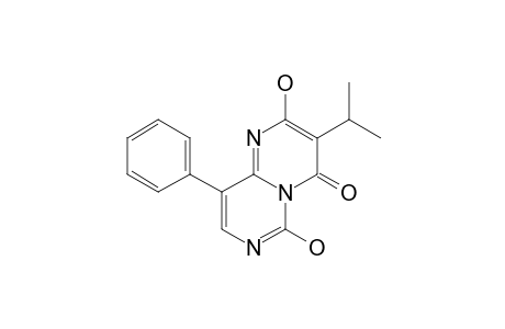 4H-Pyrimido[1,6-a]pyrimidin-4-one, 6,7-dihydro-2,6-dihydroxy-9-phenyl-3-(2-propenyl)-