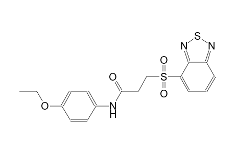 propanamide, 3-(2,1,3-benzothiadiazol-4-ylsulfonyl)-N-(4-ethoxyphenyl)-