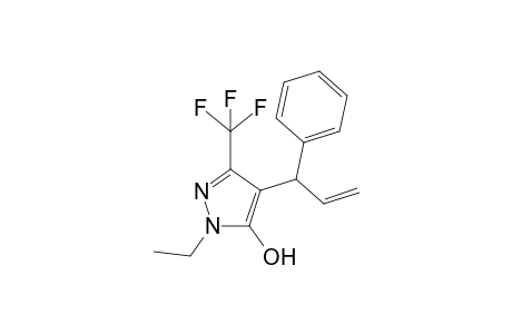 5-Hydroxy-1-ethyl-4-(1-phenyl-2-propenyl)-3-triifluoromethylpyrazole