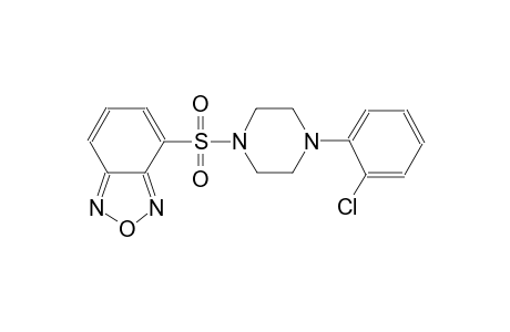 4-{[4-(2-chlorophenyl)-1-piperazinyl]sulfonyl}-2,1,3-benzoxadiazole