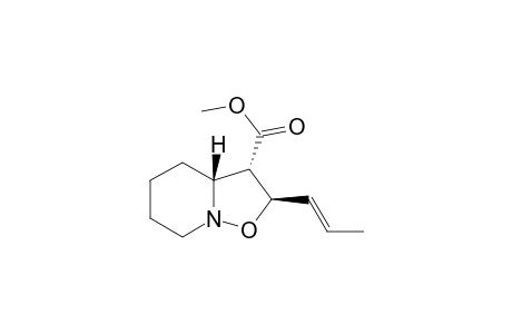 Methyl (2R*,3S*,3aR*)-Hexahydro-2-[(1E)-1-propenyl]-2H-isoxazolo[2,3-a]pyridin-3-carboxylate
