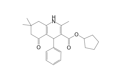 Cyclopentyl 2,7,7-trimethyl-5-oxo-4-phenyl-1,4,5,6,7,8-hexahydro-3-quinolinecarboxylate