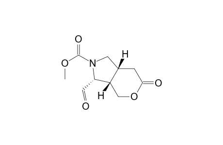 (3.alpha.,3a.beta.,7a.beta.)-(+-)-hexahydro-3-formyl-6-oxopyrano[3,4-c]pyrrole-2(3H)-carboxylic acid methyl ester