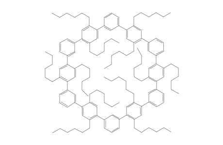 Cyclohexa[1-(2,5-dihexylphenyl)benzene]