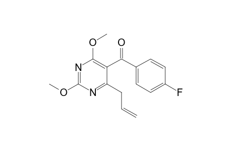 (4-Fluorophenyl)(4-allyl-2,6-dimethoxypyrimidin-5-yl)methanone