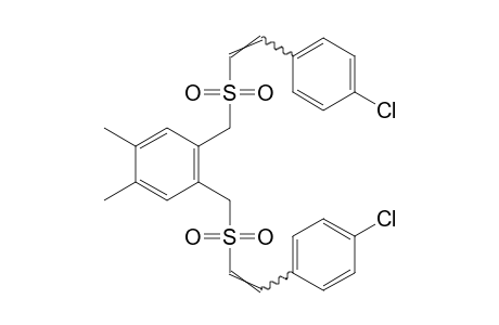1,2-bis{[(p-chlorostyryl)sulfonyl]methyl}-4,5-dimethylbenzene