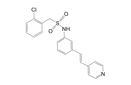 1-(2-Chlorophenyl)-N-{3-[(E)-2-(pyridin-4-yl)ethenyl]phenyl}methanesulfonamide