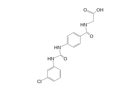 p-[3-(m-Chlorophenyl)ureido]hippuric acid