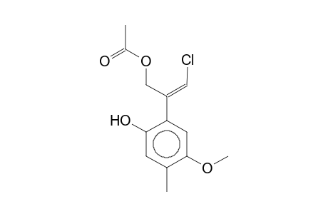 Z-3-CHLORO-2-(2-HYDROXY-4-METHYL-5-METHOXYPHENYL)-PROP-2-EN-1-YL ACETATE