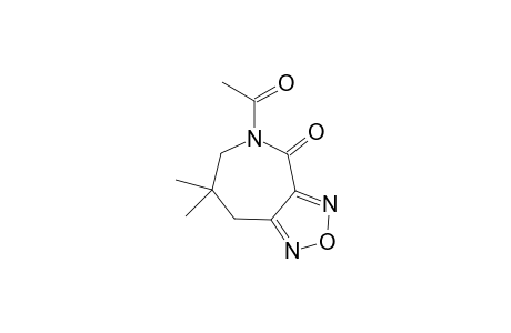 5-Acetyl-5,6,7,8-tetrahydro-7,7-dimethyl-(1,2,5)-oxadazol[3,4-c]azepin-4-one