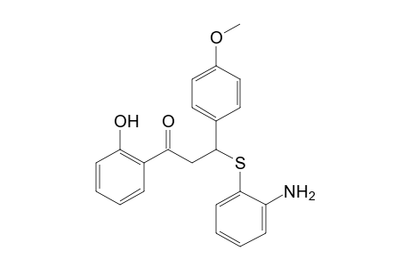 3-[(o-aminophenyl)thio]-2'-hydroxy-3-(p-methoxyphenyl)propiophenone