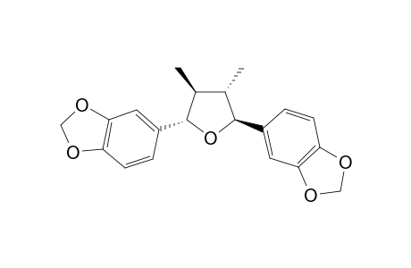 (-)-GALBACIN;3,4-DIMETHYL-2,5-BIS-(3,4-METHYLENEDIOXYPHENYL)-TETRAHYDROFURAN